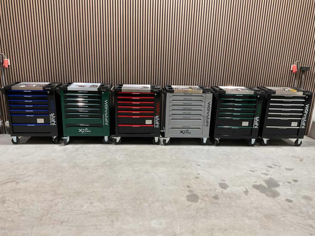 Wöhrstahl 7/7 Gereedschapswagen gevuld new in 6 kleuren ‼️, Ophalen, Gevuld, Nieuw