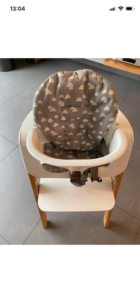 Stokke meegroeistoel met verklein stuk, Ophalen of Verzenden, Zo goed als nieuw, Meegroeistoel