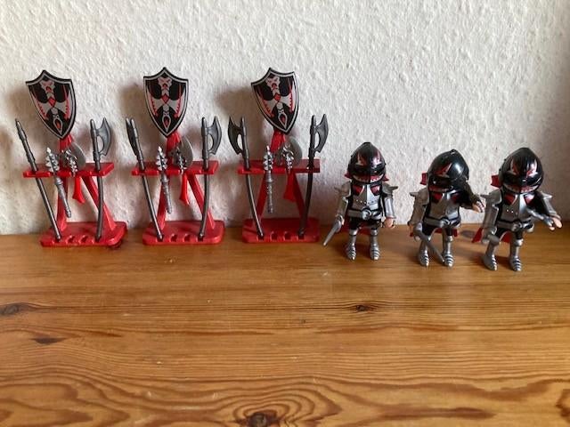 Playmobil 3 ridders met wapen arsenaal 5409 jaren 2000 oud, Kinderen en Baby's, Speelgoed | Playmobil, Ophalen of Verzenden, Gebruikt