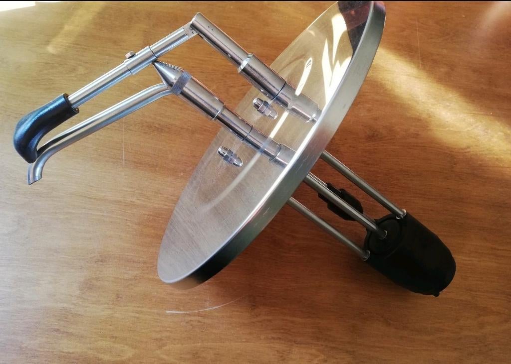 RVS sauspomp sausdispenser horeca 28cm diameter, Ophalen of Verzenden, Zo goed als nieuw, Rvs