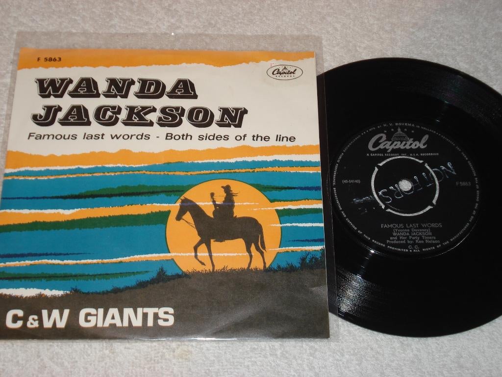 Wanda Jackson  Famous Last Words    Orgineel, Cd's en Dvd's, Vinyl Singles, Zo goed als nieuw, Country en Western, Ophalen of Verzenden