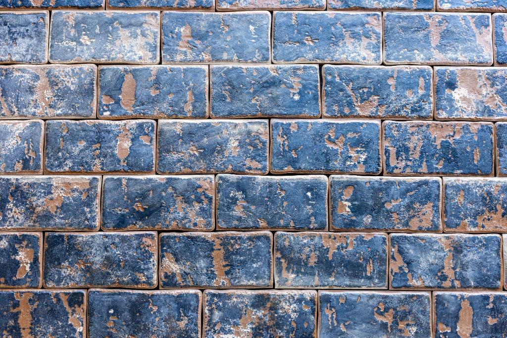 Verouderd terracotta blauw glazuur top kwaliteit 10x20 75M2, Doe-het-zelf en Verbouw, Tegels, Keramiek, Nieuw, 20 tot 40 cm, 10 m² of meer