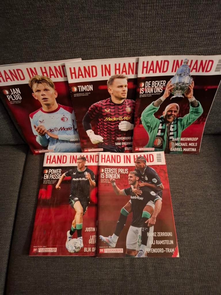 152 st.hand in hands magazines feyenoord, Verzamelen, Sportartikelen en Voetbal, Ophalen of Verzenden, Zo goed als nieuw, Feyenoord