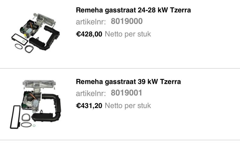 Remeha Tzerra Plus Gas Lichteenheden bied maar, Ophalen of Verzenden, Nieuw, Overige typen, 200 wattpiek of meer