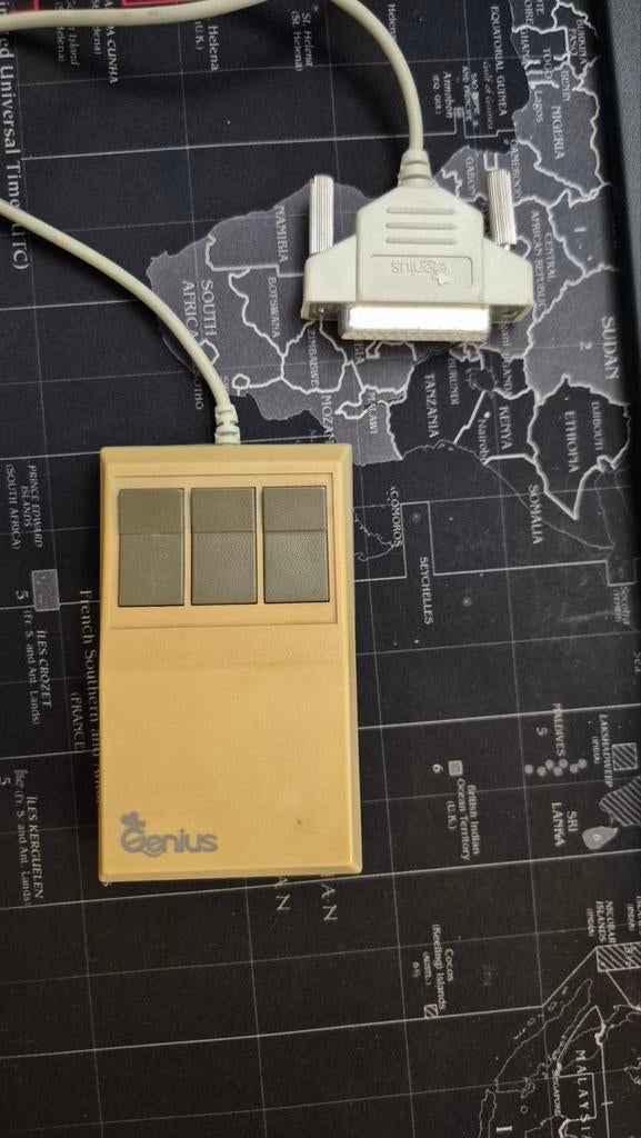 Vintage Genius Mouse GM-6 - DOS Computermuis, Computers en Software, Muizen, Ophalen, Rechtshandig, Muis, Gebruikt