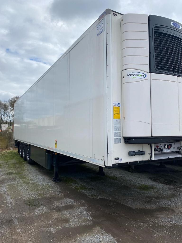 Koeltrailer te huur, Wit, Bedrijf, Aanhangers en Opleggers, Te koop