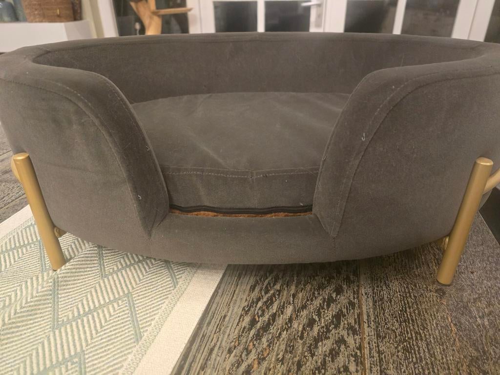Intratuin hondenmand Olivia grijs 64 x 41 x 24 cm, Dieren en Toebehoren, Hondenmanden, Ophalen, Overige