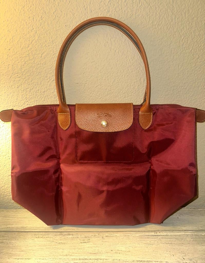 Longchamp L - Burgundy, Sieraden, Tassen en Uiterlijk, Tassen | Damestassen, Ophalen of Verzenden, Nieuw, Rood, Schoudertasje