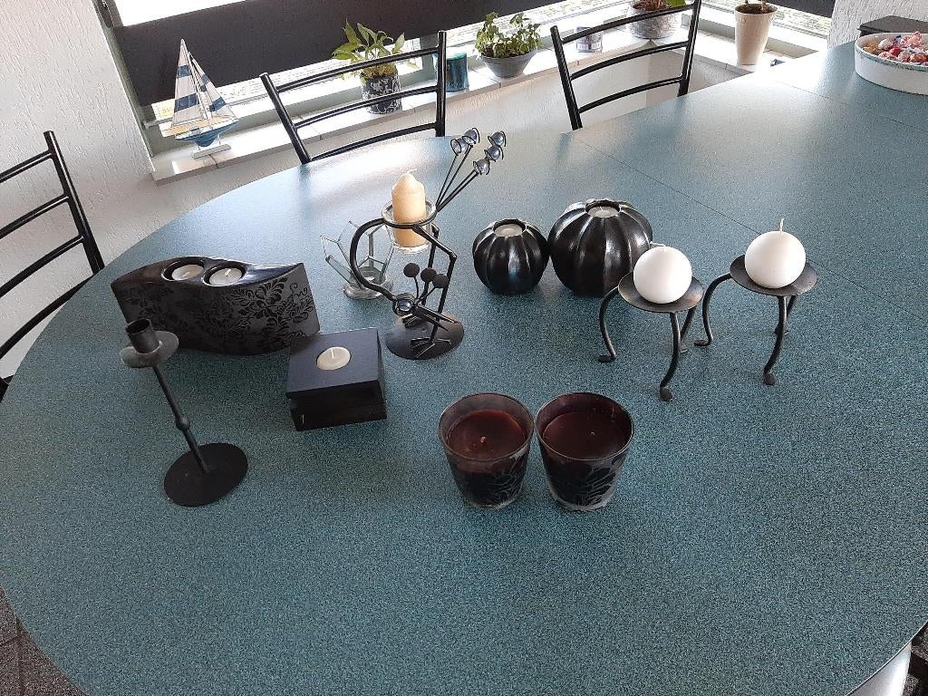 Diverse kaarsenstandaards, Ophalen of Verzenden, Metaal, Minder dan 25 cm
