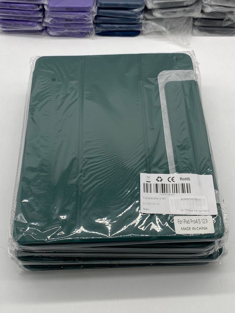 5x iPad Pro 12.9 Hoes 2018 2020 2021 Beschermhoes Nieuw, 13 inch of meer, IPad Pro 12.9, Nieuw, Bescherming voor- en achterkant