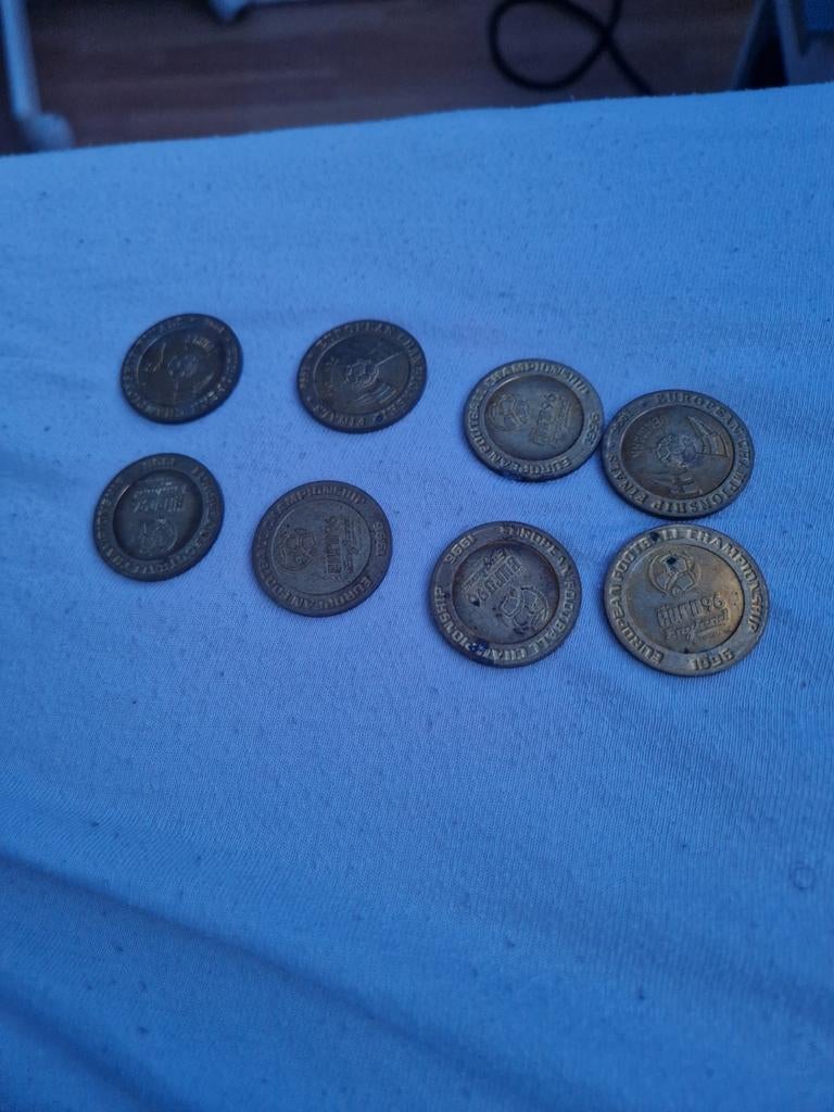 Madrid Muntjes + Boeken Messi Ronaldo Pele, Euro's, Koning Willem I, Losse munt, Goud