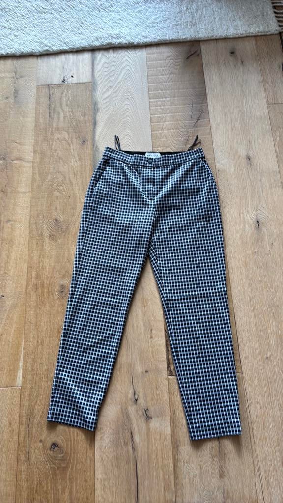 Vanilia stretch broek zwart/wit maat 38, Maat 38/40 (M), Overige kleuren, Ophalen of Verzenden, Lang