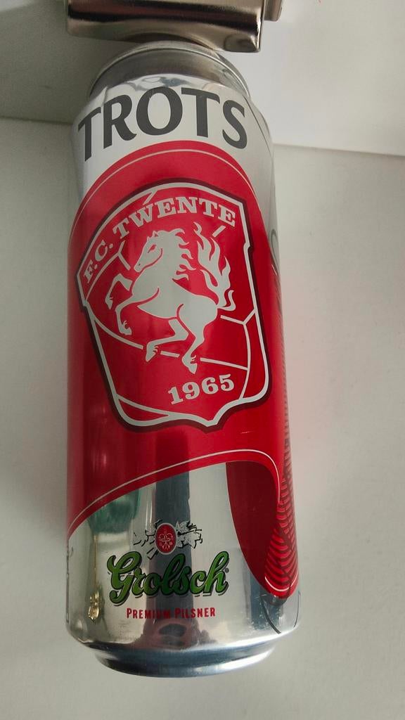 FC Twente Grolsch Blik - Collectors Item, Ophalen of Verzenden, Zo goed als nieuw, Overige typen, Grolsch