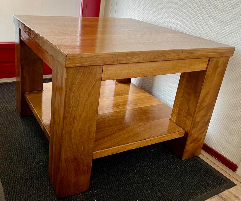 Salontafel - Massief - Licht Eikenhout., Ophalen, 50 tot 100 cm, Eikenhout, 50 tot 100 cm