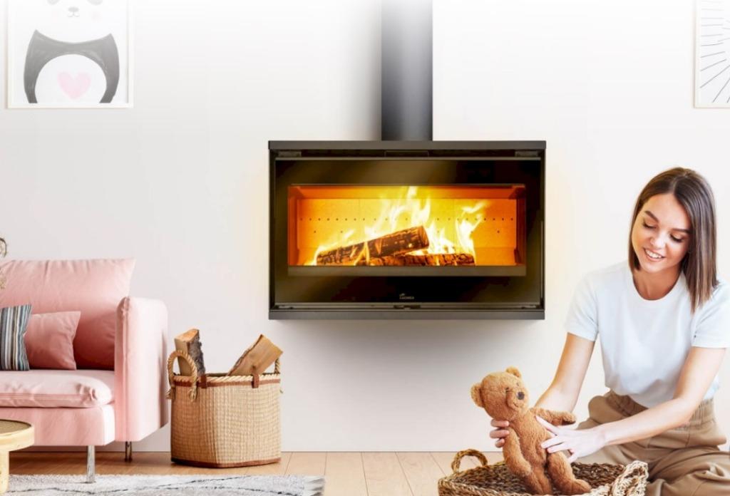 Lacunza Paris houtkachel 7-13 kW, Huis en Inrichting, Kachels, Ophalen, Hangend, Hout, Nieuw