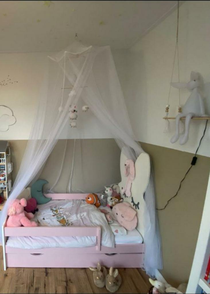 Peuterbed Konijn  - 80x140 cm, Ophalen, 70 tot 85 cm, 140 tot 160 cm, Zo goed als nieuw