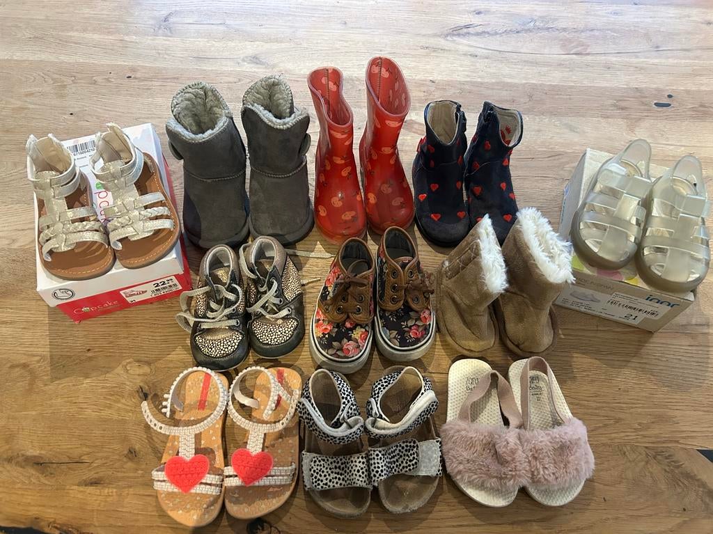 Meisjesschoenen maat 21(sandalen, waterschoentjes, laarsjes), Gebruikt, Meisje, Overige typen, Ophalen of Verzenden