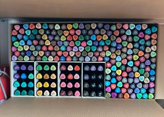 UPDATE: 13 maart Decotime alcohol twinmarkers, Ophalen of Verzenden, Zo goed als nieuw, Potlood of Stift