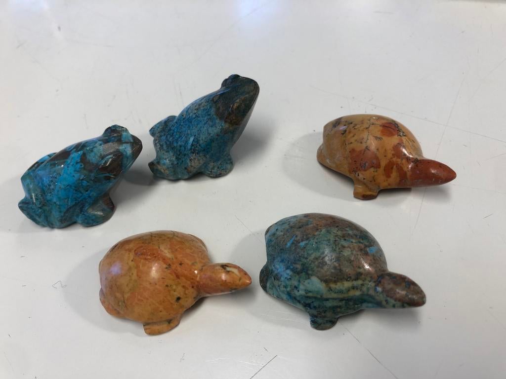 Natuurstenen kikkers en schildpadjes, Verzamelen, Ophalen of Verzenden, Nieuw, Dier