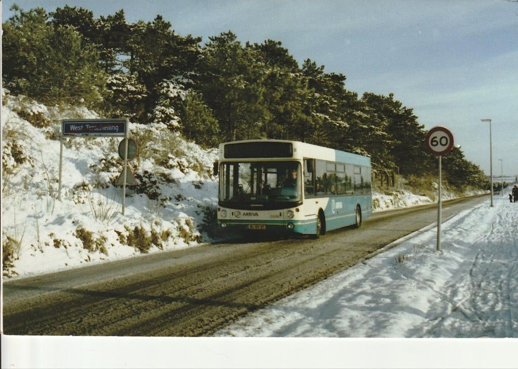 TERSCHELLING WEST WINTERSNEEUW ARRIVA DENNIS DART ALLEXANDER, Verzamelen, Ophalen of Verzenden, 1980 tot heden, Ongelopen, Waddeneilanden
