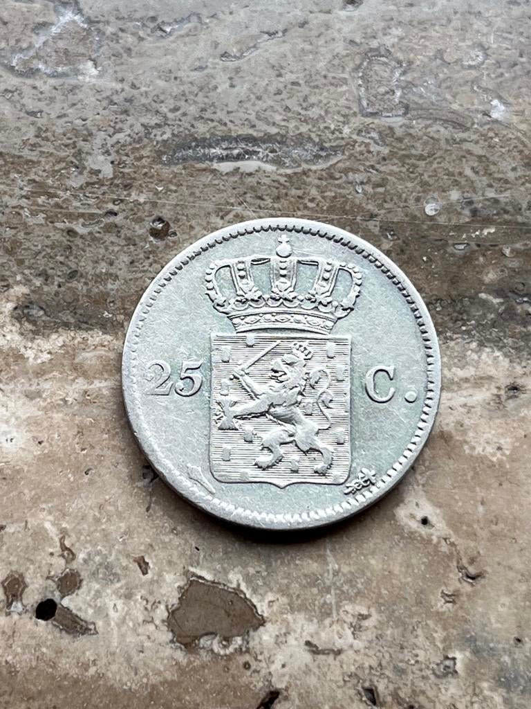 25 cent 1826 Willem I, mooie kwaliteit, Zilver, 25 cent, Ophalen of Verzenden, Koning Willem I