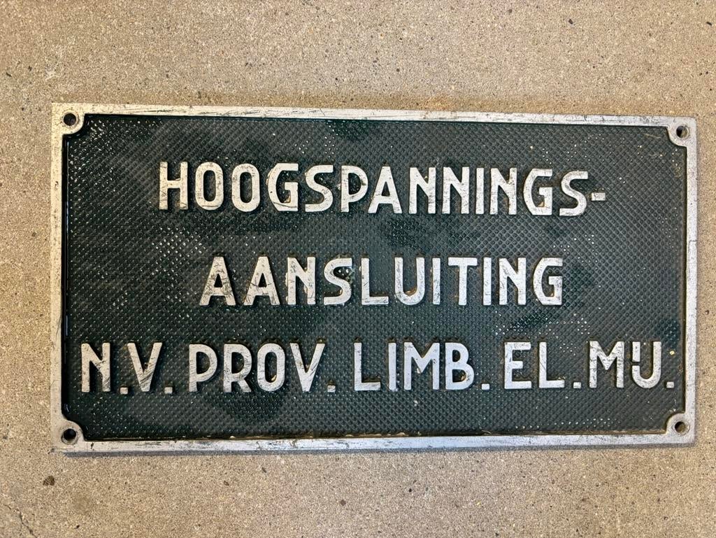 Bord hoogspanning, Ophalen of Verzenden, Zo goed als nieuw
