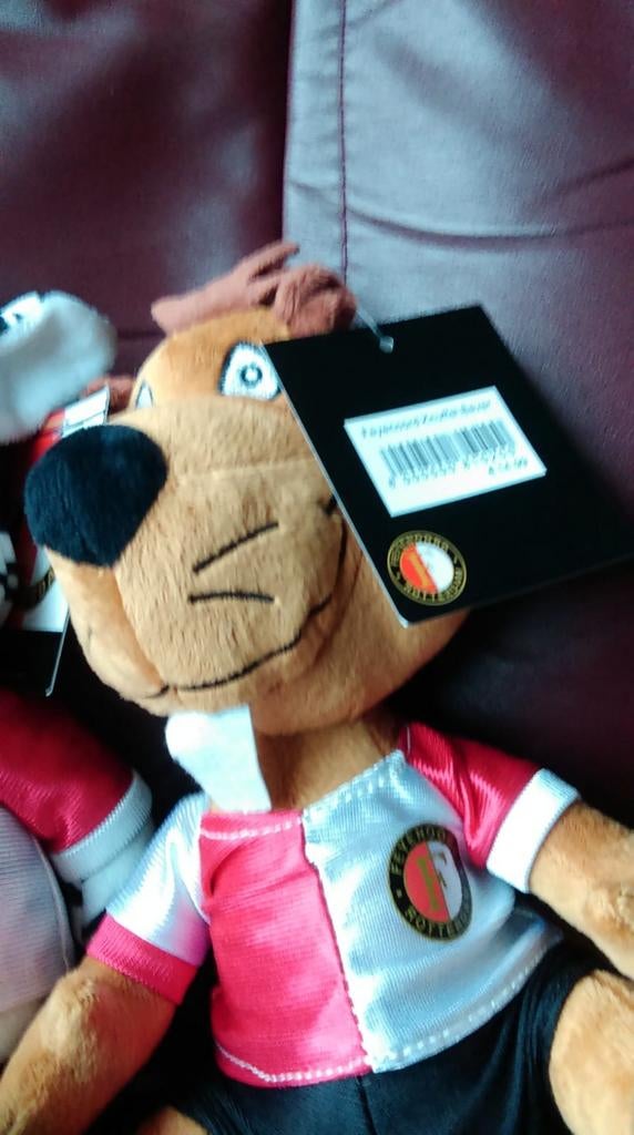 Feyenoord knuffel, nieuw, Verzenden, Nieuw, Feyenoord, Beeldje of Poppetje