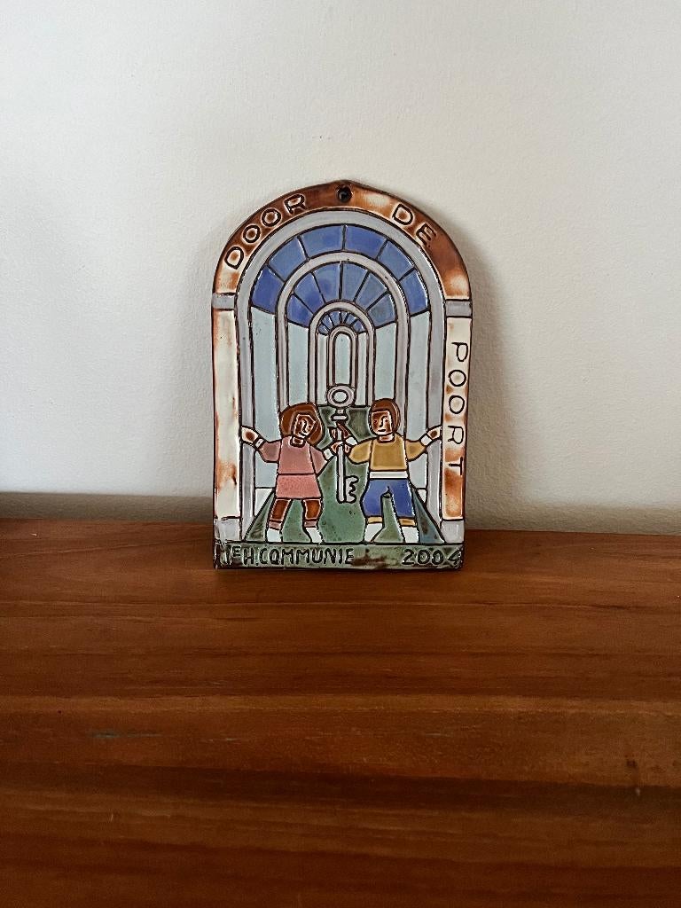 Potters tegeltje -Door de Poort, Ophalen of Verzenden