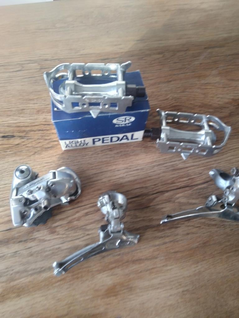 Campagnolo.,en  Shimano onderdelen., Fietsen en Brommers, Fietsonderdelen, Ophalen of Verzenden, Crankstel of Pedalen