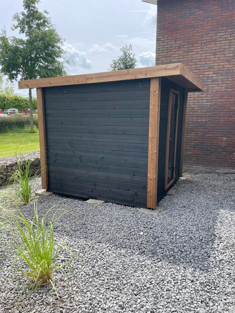 Thermowood buitensauna tuinsauna sauna. Uiterst duurzaam., Sport en Fitness, Sauna, Ophalen of Verzenden, Nieuw, Fins of Traditioneel