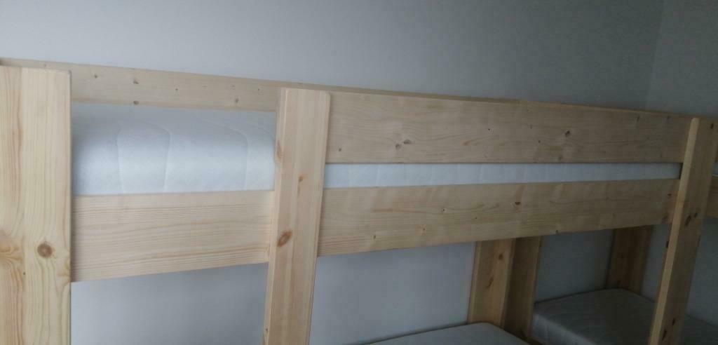 (half-) hoogslaper, 100% hout, vele maten en hoogtes! NIEUW, Hoogslaper, Eenpersoons, Nieuw, Minder dan 160 cm