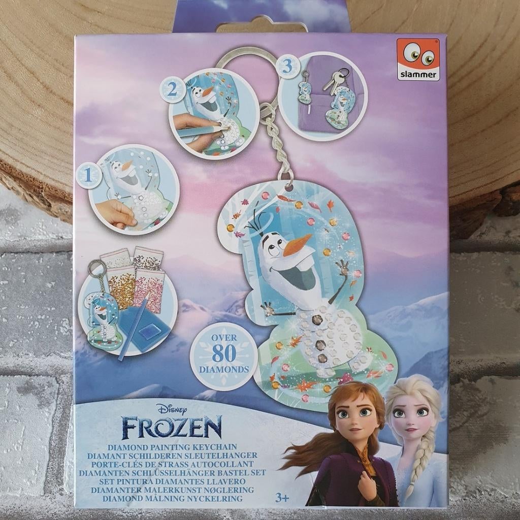 Diamond painting sleutelhanger frozen olaf, creatief kinderf, D, Verzenden, Nieuw, D