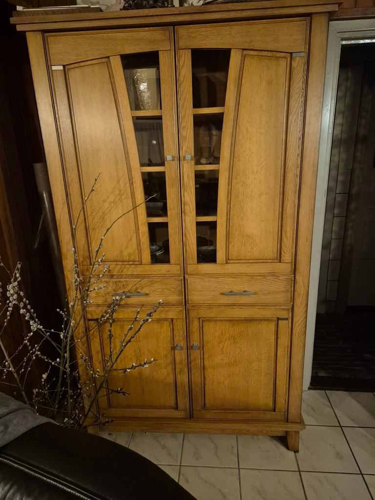 Houten kamerkas kast, 120x48x205 cm, Ophalen, 25 tot 50 cm, 100 tot 150 cm