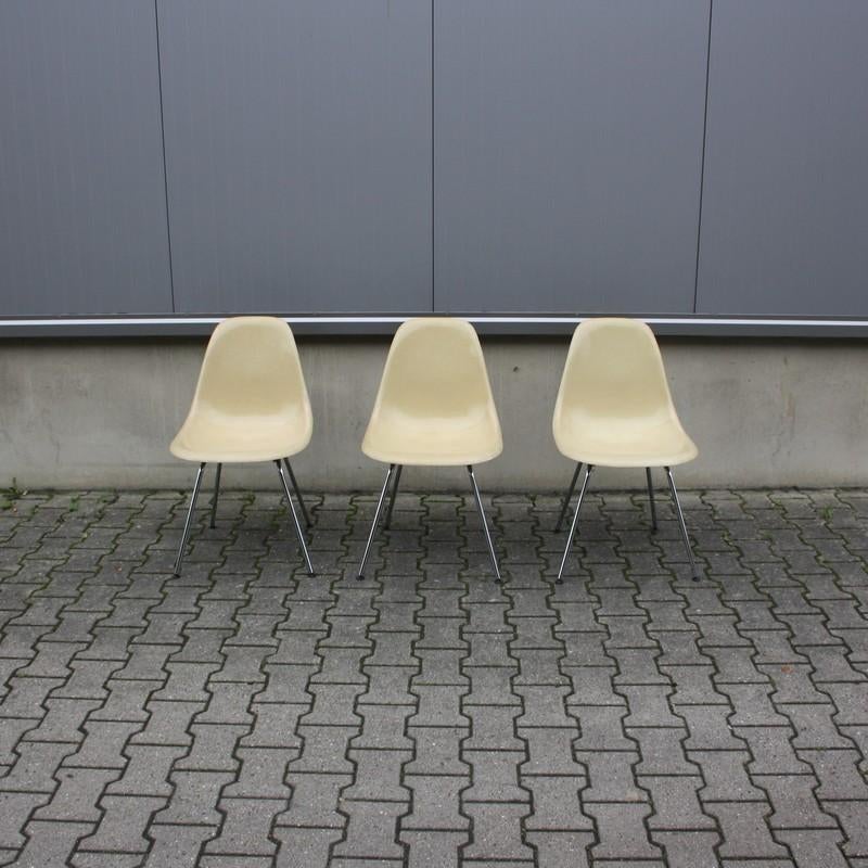 Vintage DSX chair glassfiber | Herman Miller | nog 1 stoel!, Ophalen, 2e hands artikel, Gebruikt, Drie