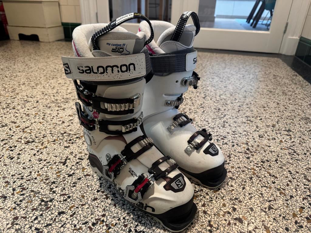 Salomon dames skischoenen maat 38 - Custom Fit 3D, Ophalen, 160 tot 180 cm, Gebruikt, Schoenen