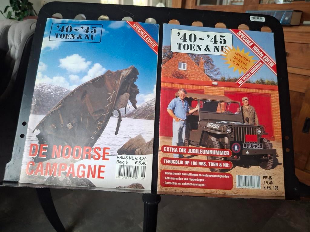 2 Tijdschriften '40-'45 toen en nu., Boeken, Oorlog en Militair, Ophalen of Verzenden, Tweede Wereldoorlog, Gelezen