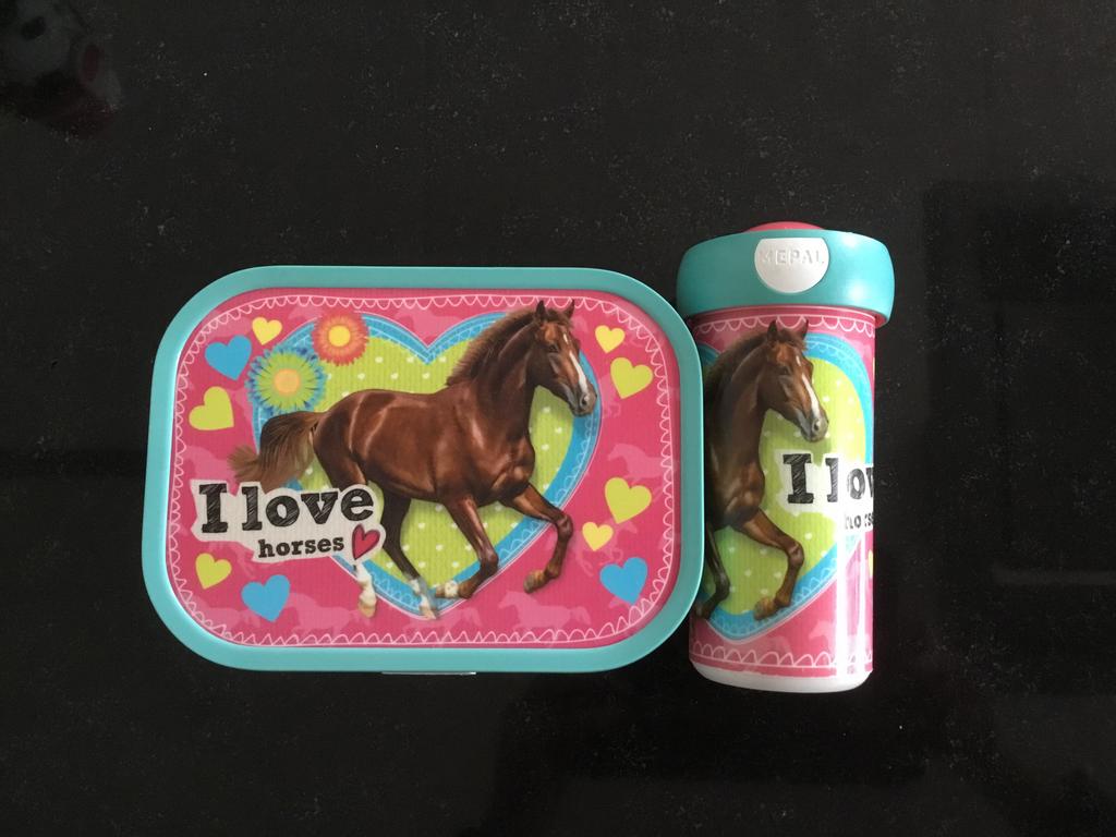 Broodtrommel + beker Mepal, Ophalen of Verzenden, Zo goed als nieuw