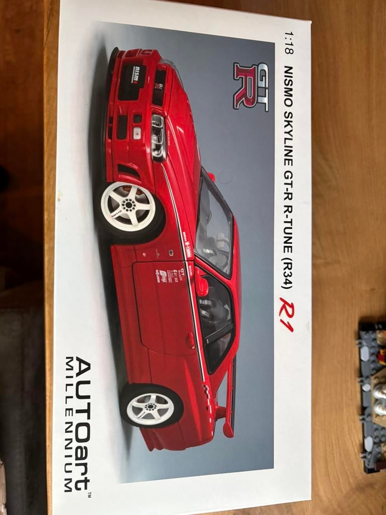 2x Autoart Millennium Nismo Skyline R34 R-tune R1 77357, Hobby en Vrije tijd, Modelauto's | 1:18, Ophalen of Verzenden, Nieuw