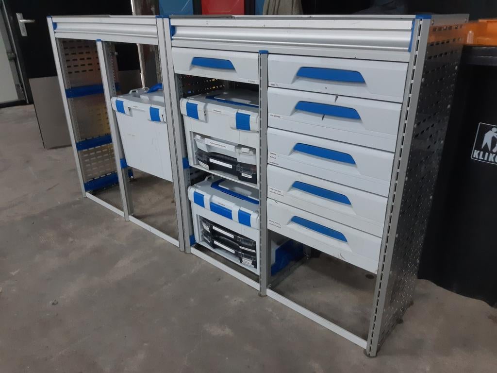 Sortimo bedrijfswagen inrichting kast stelling, Ophalen, Info@tommysmit.nl, Gebruikt, 7008AR