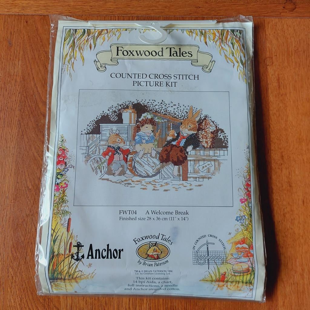 Anchor Foxwood Tales Borduurpakket - A Welcome Break, Ophalen of Verzenden, Nieuw, Handborduren, Borduurpakket