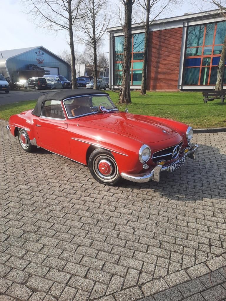 Mercedes 190 sl, Achterwielaandrijving, Beige, Cabriolet, 1890 cc