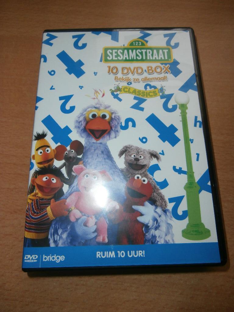 10 Dvd box Sesamstraat, Verzenden, Alle leeftijden, Boxset, Zo goed als nieuw