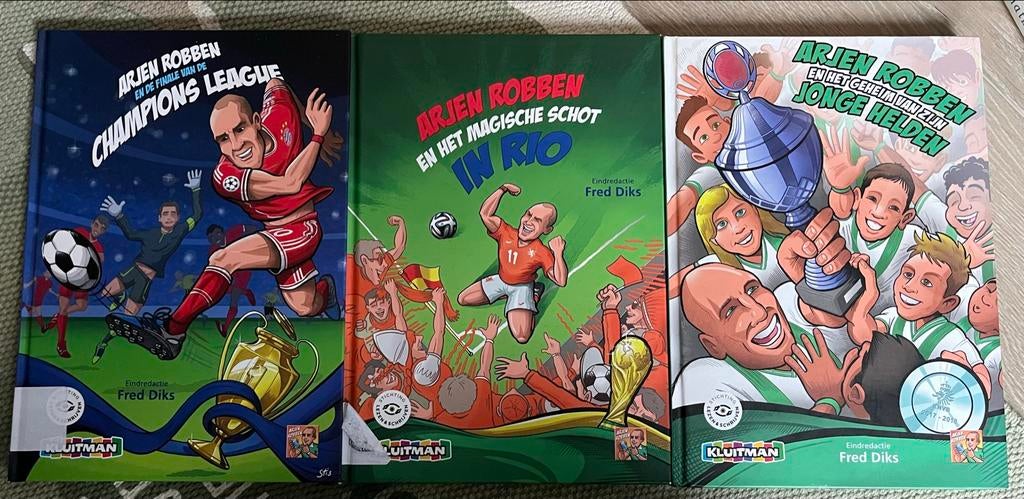 Arjen Robben Boeken - Trilogie voor Jonge Voetbalfans!, Ophalen of Verzenden, Zo goed als nieuw, Balsport