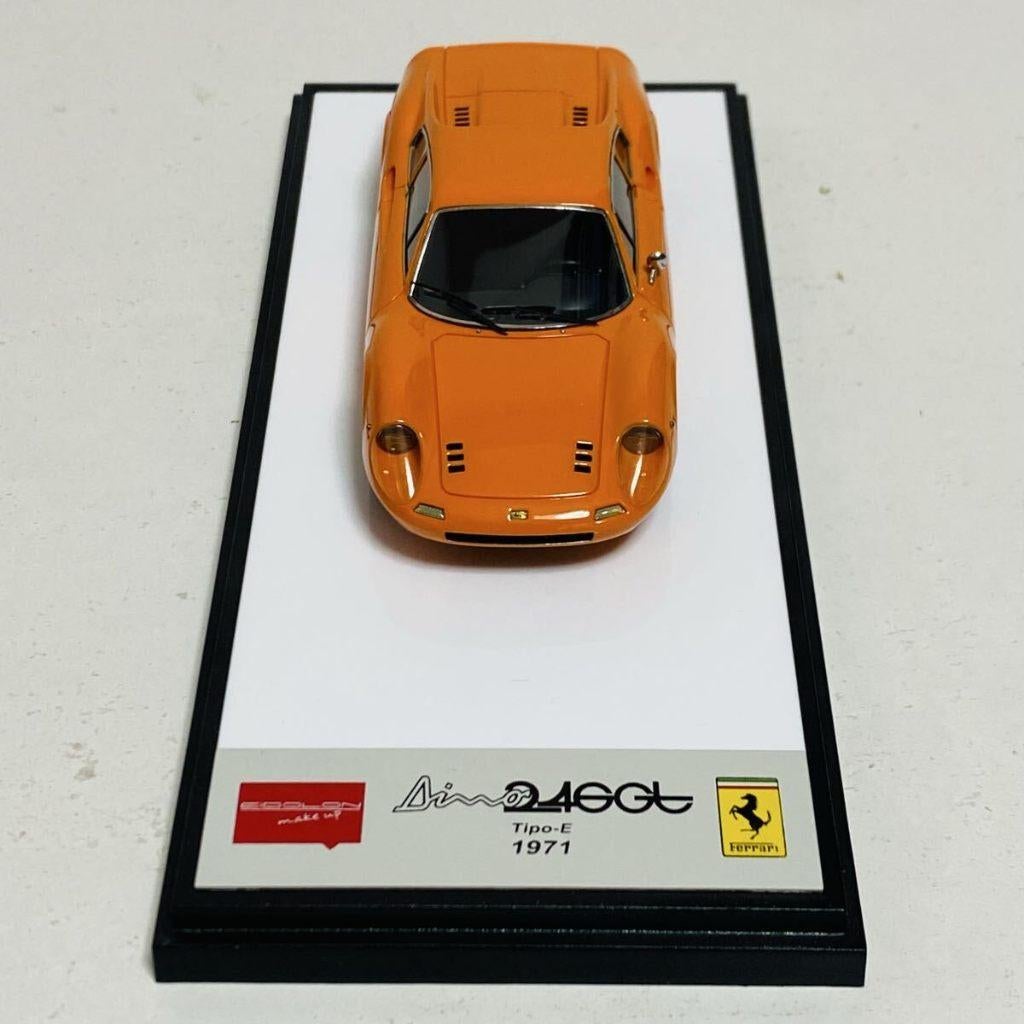 Ferrari Dino 246 GT Make Up Eidolon 1/43 Type E oranje, Hobby en Vrije tijd, Modelauto's | 1:43, Ophalen, Nieuw, Auto, Overige merken