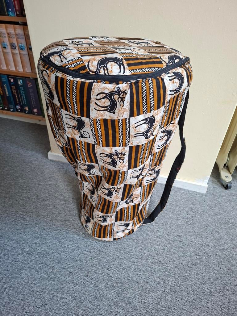 Djembe met draagzak, Muziek en Instrumenten, Percussie, Ophalen, Gebruikt, Trommel