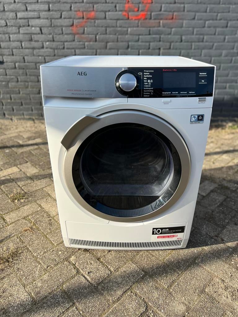 AEG 8000 SERIES 8KG A+++ WARMTEPOMPDROGER MET GARANTIE!, Overige typen, 8 tot 10 kg, Ophalen of Verzenden, Zo goed als nieuw