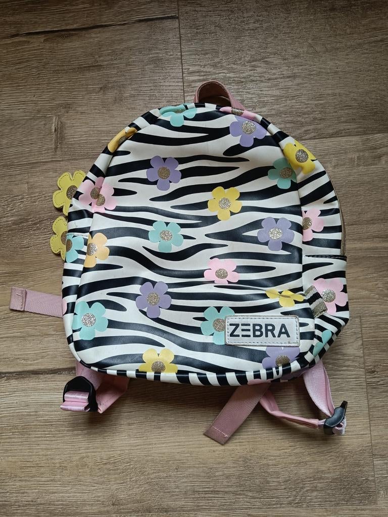 Zebra peutertas met bloemen, Ophalen of Verzenden, Zo goed als nieuw, Zebra