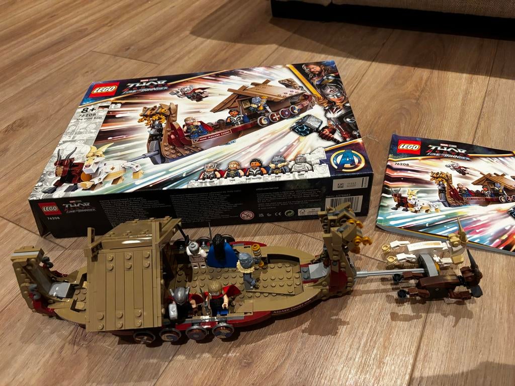 9911- Lego Thor's Boot - Complete Set, Ophalen of Verzenden, Zo goed als nieuw, Complete set, Lego