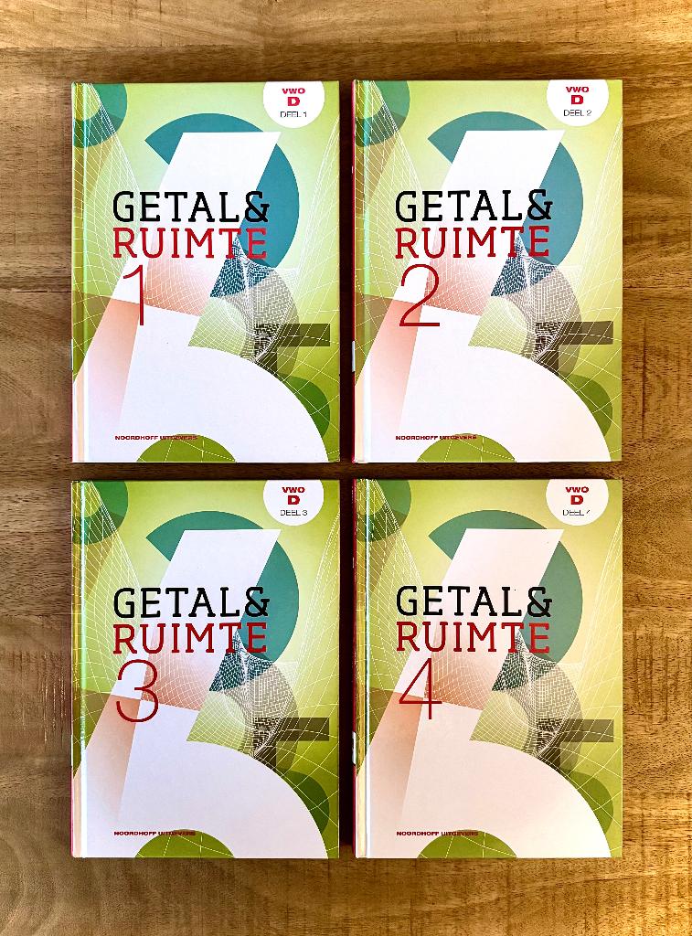 Getal & Ruimte VWO D Deel 1, 2, 3, 4 + Uitwerkingen. Nieuw, VWO, Nieuw, Ophalen of Verzenden, Wiskunde B