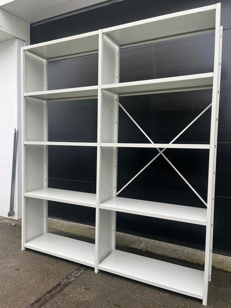 Witte stelling stellingkast kast legbordstelling rekken, Zakelijke goederen, Kantoor en Winkelinrichting | Magazijn, Stelling en Opslag